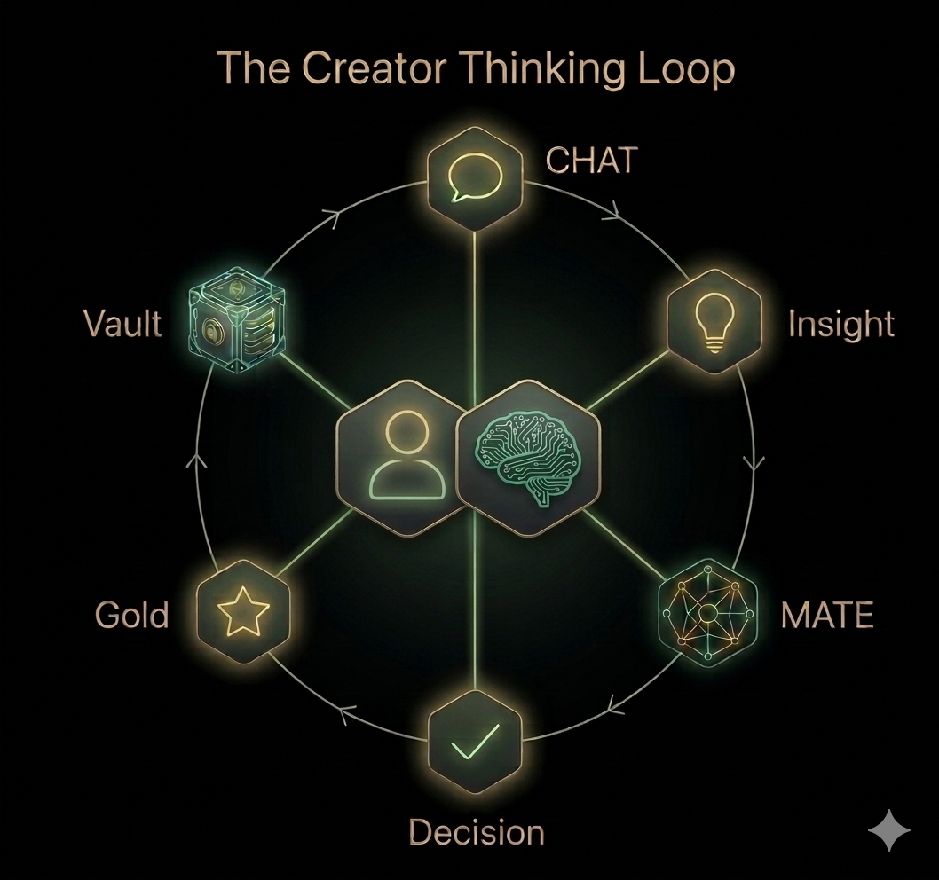 The creator thinking loop